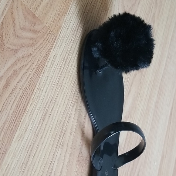 Black Pom Sandal - Picture 3 of 4